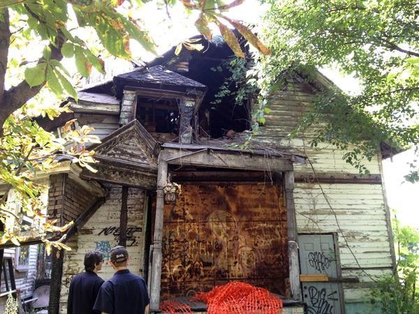 abandoned house in detroit.