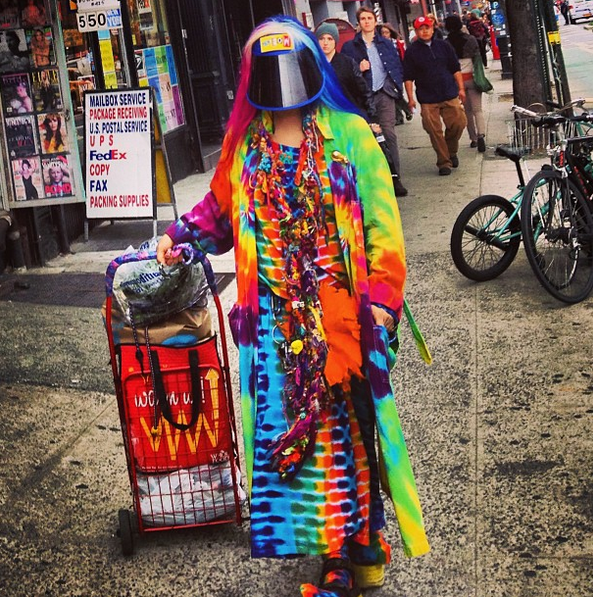 electric tie dye get up.