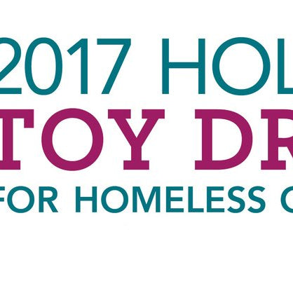 2017 holiday toy drive for homless children flyer.