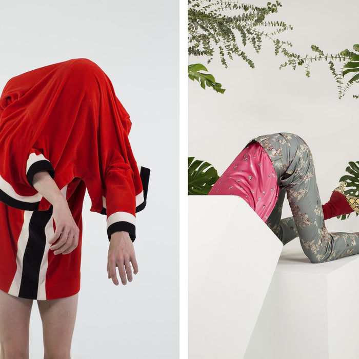 diptych of two images showcasing abstract photography and stunning styling.