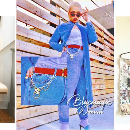 triptych of up cycled things.
