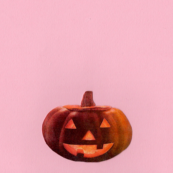 gif of pumpking and products falling into it.