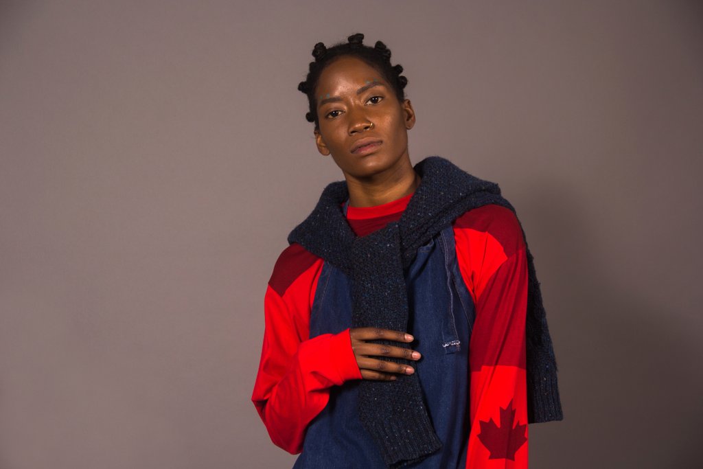 portrait of one model.