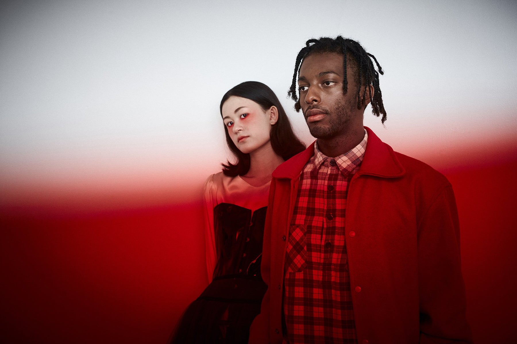 portrait of two models.