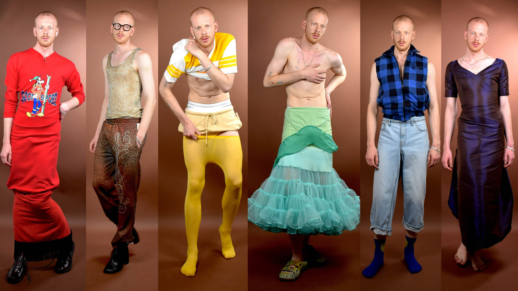 editorial collage of benjamin swanson for rainbow pride homepage