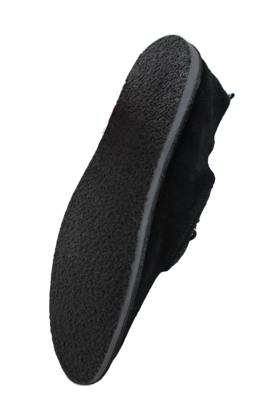 sole angle of shoe. crepe rubberized bottom of outsole, smooth on side of sole. text '41'. 