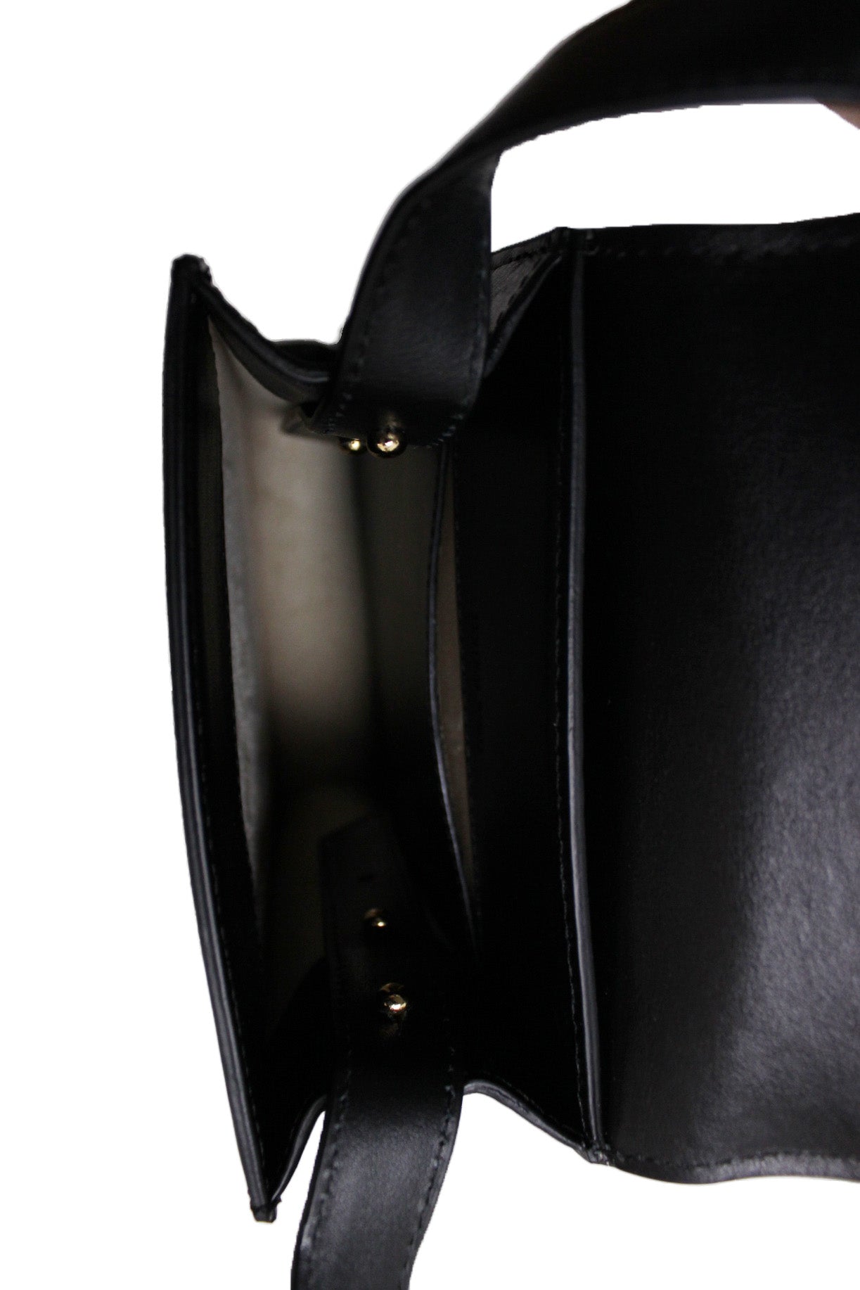 inside of leather purse. small slit inner pocket. 
