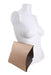profile angle of bag positioned at side of mannequin torso.