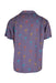 back angle chubbies lavender/multicolor short sleeve palm tree print shirt on masculine mannequin torso.