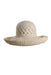 back of hat with folded brim. 