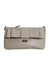 kate spade ivory leather purse with oversized bow detail and ostrich embossed construction. 