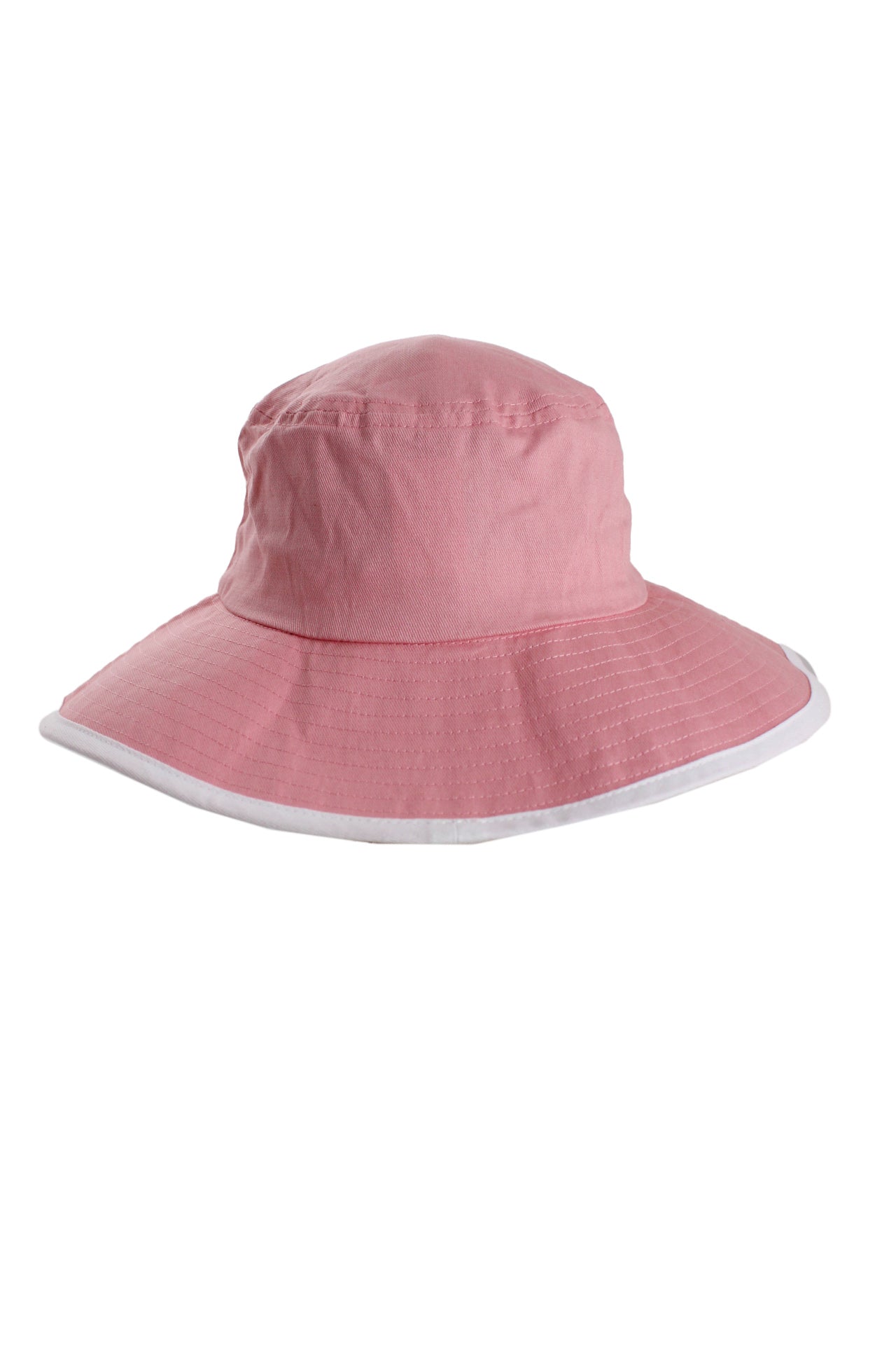 rear of pink bucket hat