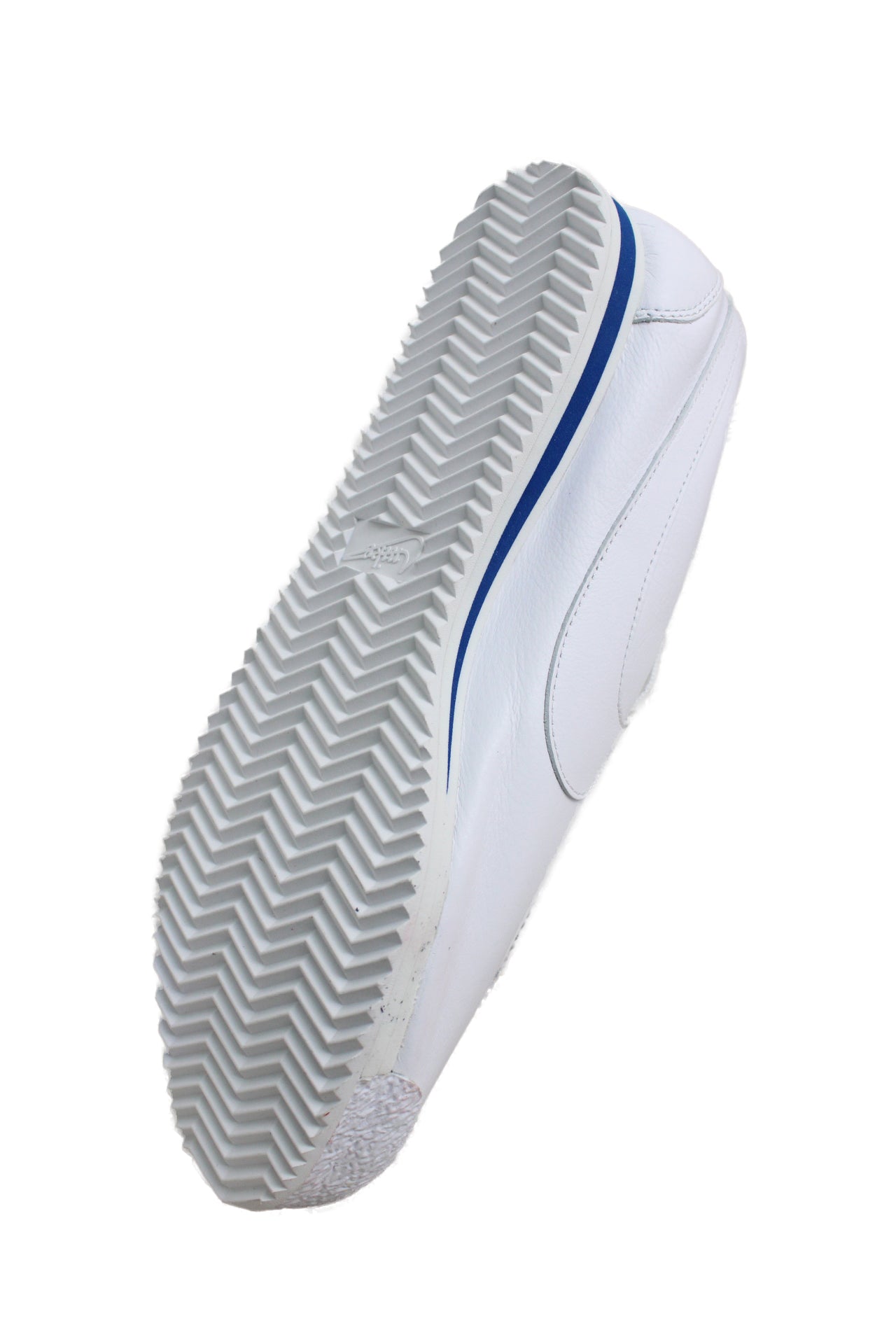 foam rubber sole angle of sneakers with text 'nike' and branded swoosh. 