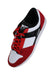 upper angle of asics shoes. features text 'asics' on side wall and tongue. 