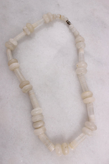 closed clasp angle of necklace. 