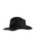 side view showing style of brim of hat.