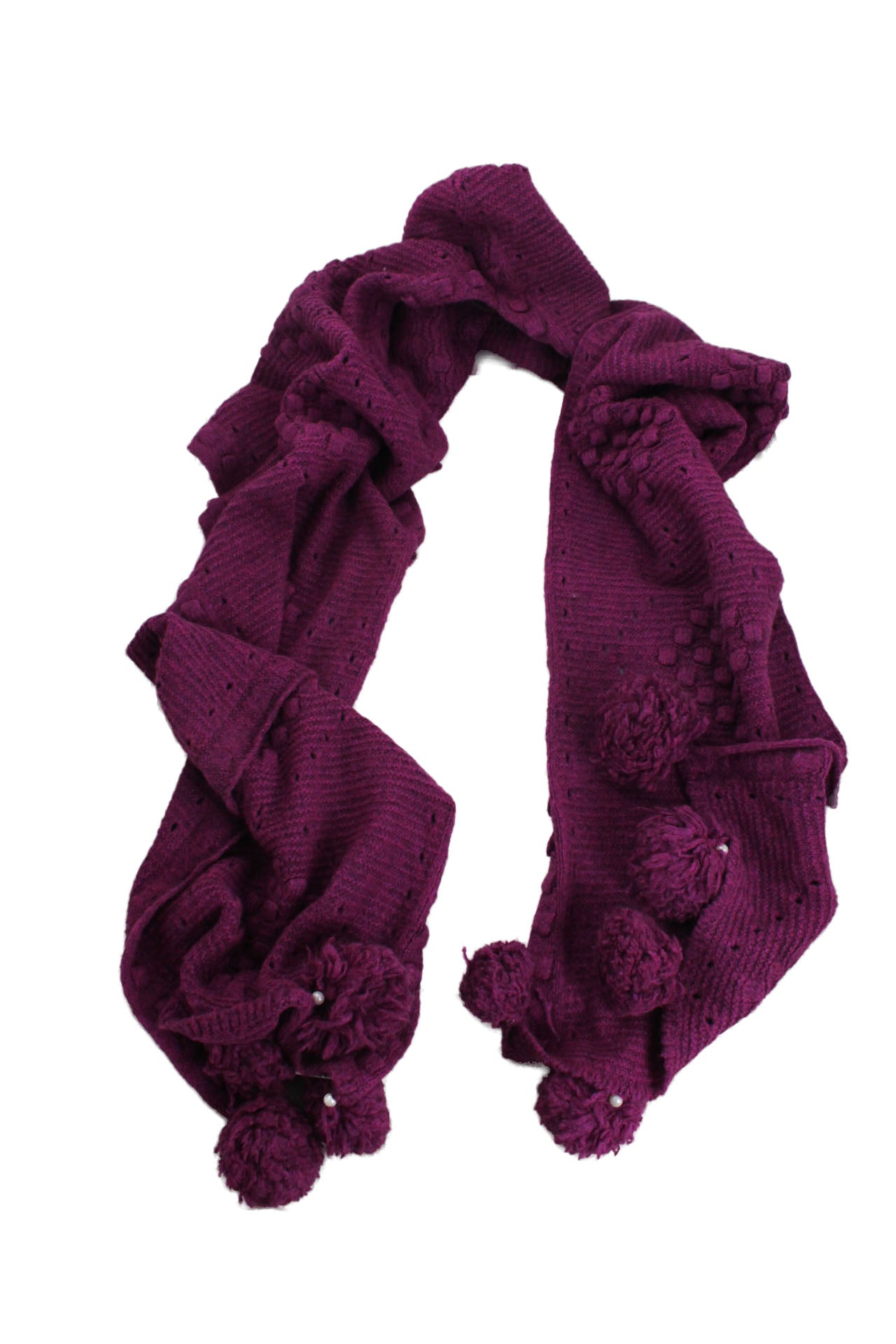 above angle of scarf. 