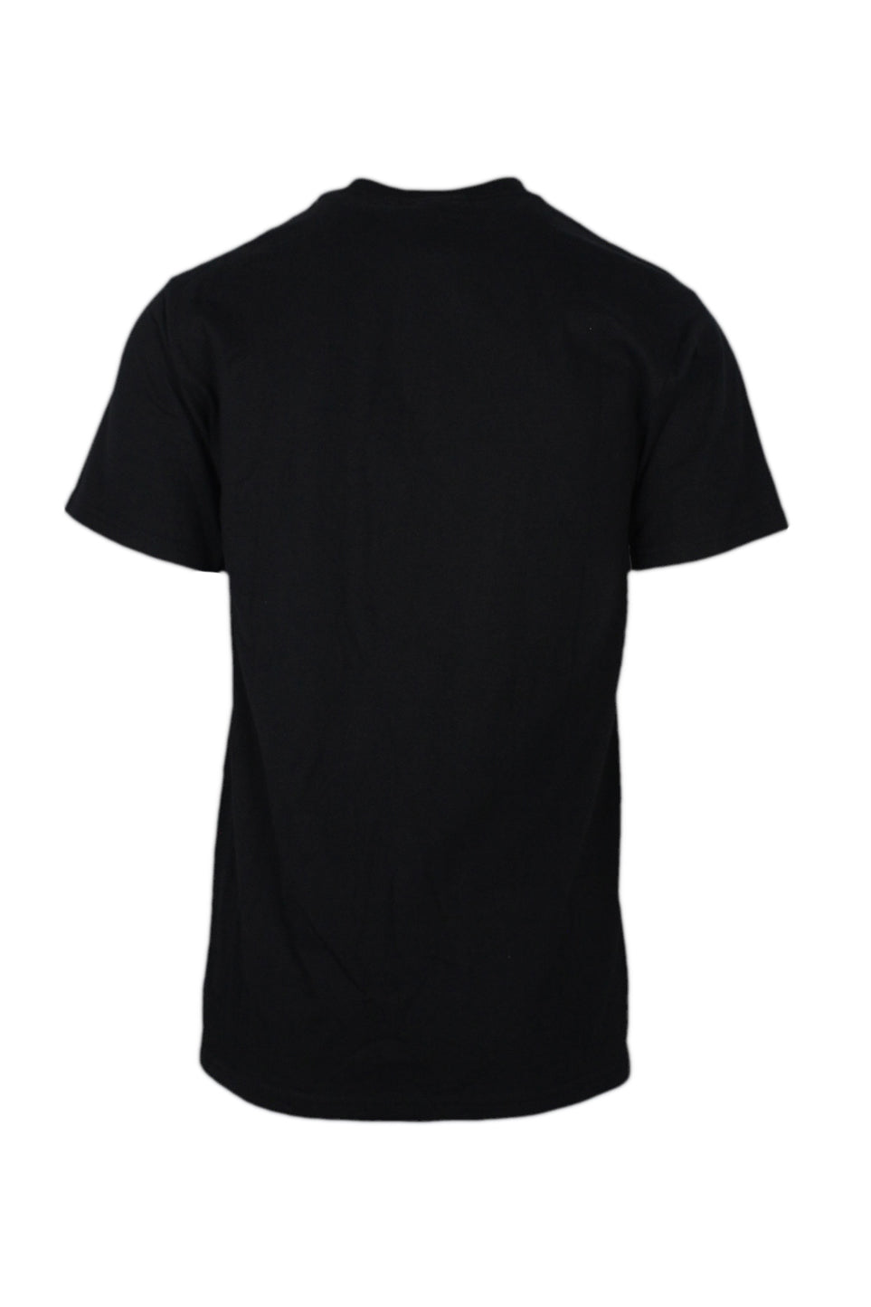 rear view with ribbed collar of shirt.