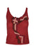 front of vintage moschino cheap & chic pink knit wool tank top. featuring crafty ribbon/trim front attachment design. no closure, pullover style. 