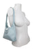 side of bag displayed on female mannequin torso's shoulder