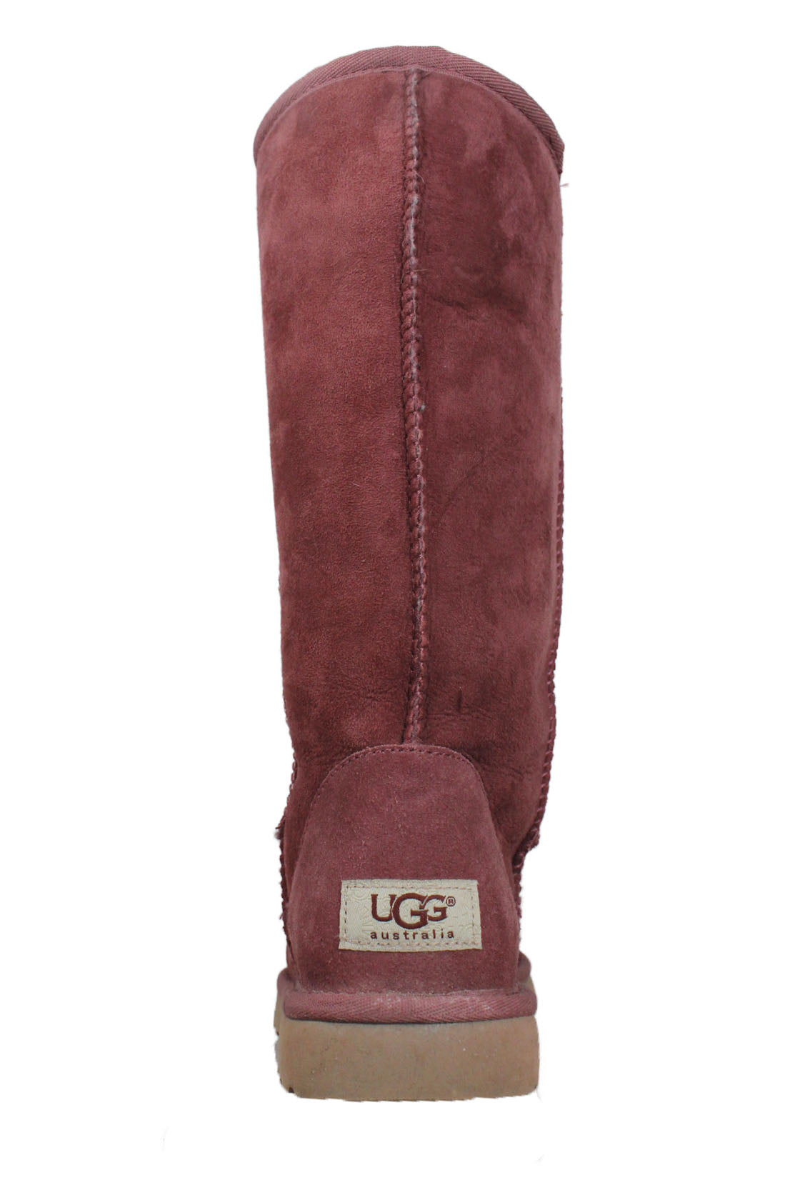 back of boot. ugg brand patch at back of heel