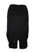 loewe black high-low skirt. features panel design with wrap detail, open slits at front and back, zipper closure at center back and fitted waist skirt. 