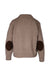 back of brown sweater.