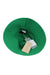 above angle of bucket hat with original tags attached. 