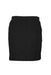 back of mini skirt with slim fit. 