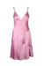 description: vintage diesel pink sleeveless dress. features v neckline, zipper closure at left side, and bies hem with silver-tone studded. 
