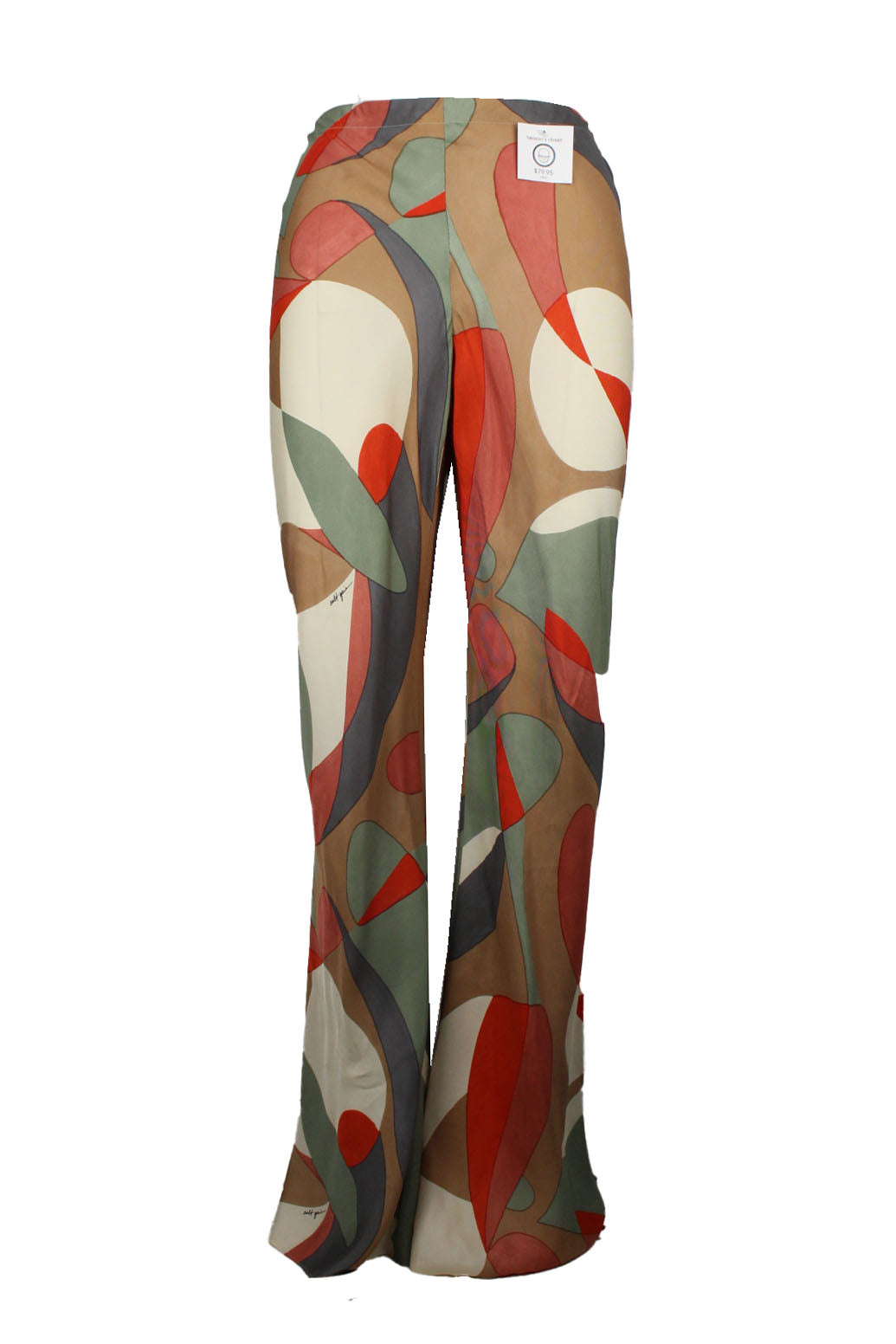 description: cult gaia multicolor lava print silk-blend pants. features relaxed wide-leg silhouette, pull-on style and partial elasticized waistband. 