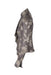 side angle catherine malandrino silk blend top on feminine mannequin torso featuring peter pan collar, draped center front detail, and single-button barrel cuffs.