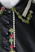 detail of floral trim.   