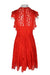 back of dress with hook and zip closure. 