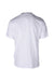back angle sandro white short sleeve t-shirt on masculine mannequin torso.