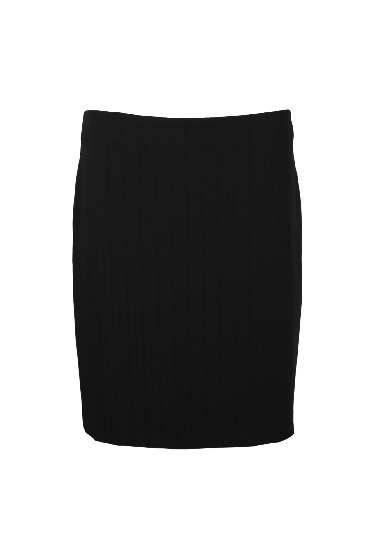 black knee length skirt