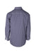 back angle of long sleeve checked shirt. 