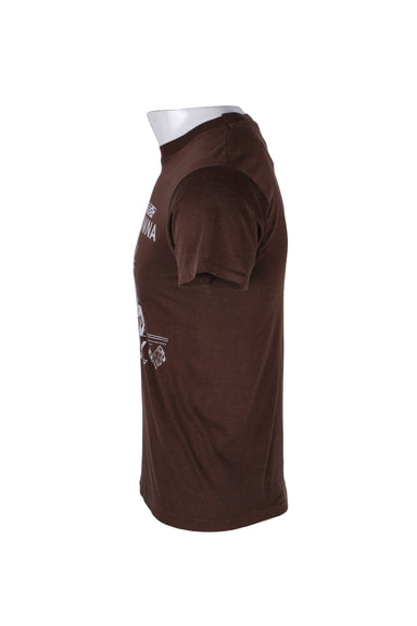 side angle of short sleeve vintage t-shirt. 