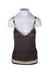  city unltd. brown multicolor sleeveless knit top. features a striped design throughout. please see condition. sold as is.