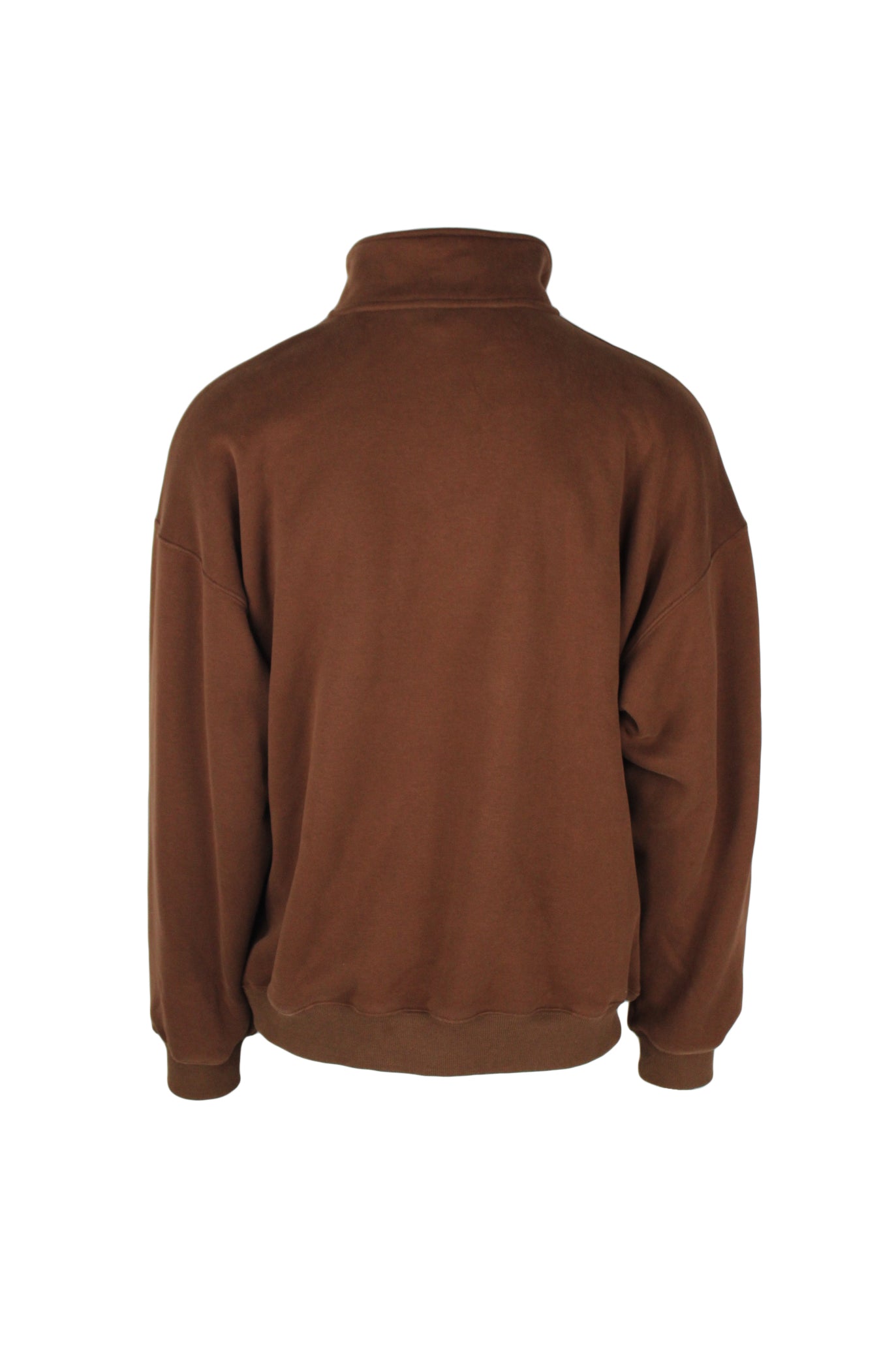 rear view with ribbed cuffs of shirt.