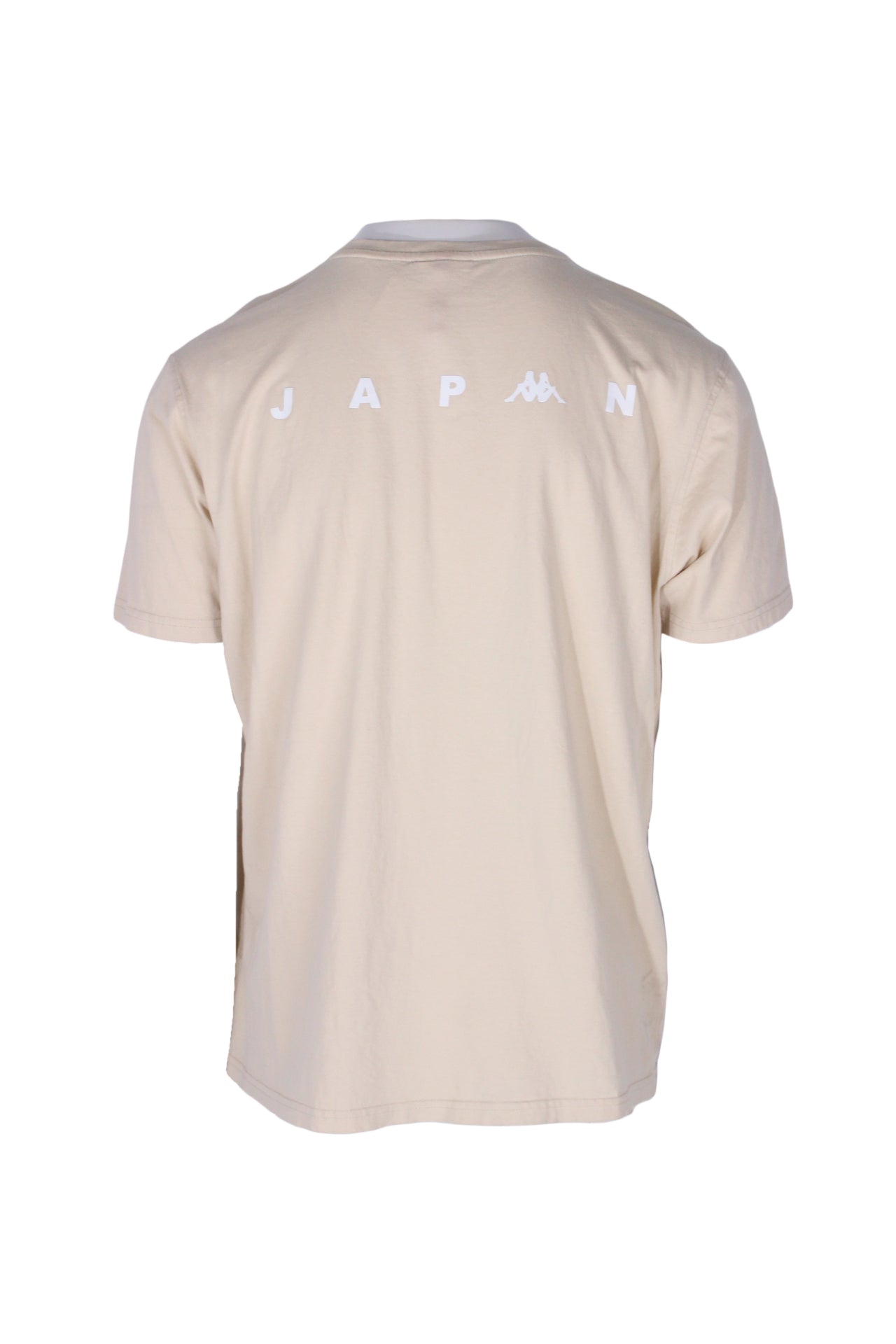 side of kappa kitty shirt showing japan at back.   