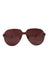 description: christian dior color quake3 opal burgundy sunglasses. features gold-tone metal details throughout, branding throughout, rimless aviatior shape, and thin metal temples.