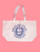 product shot of beacons canvas tote bag. branding graphic at front, reads; beacon's closet, brooklyn, nyc, earth