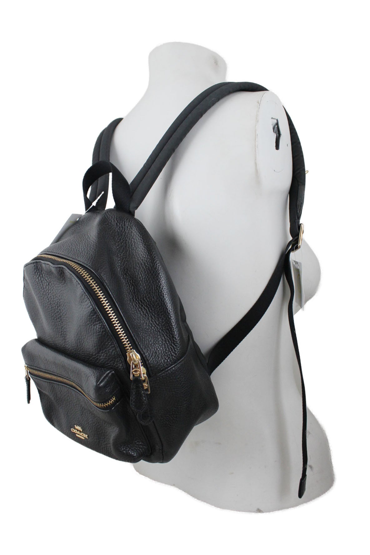 backpack wore by mannequin for sizing. 