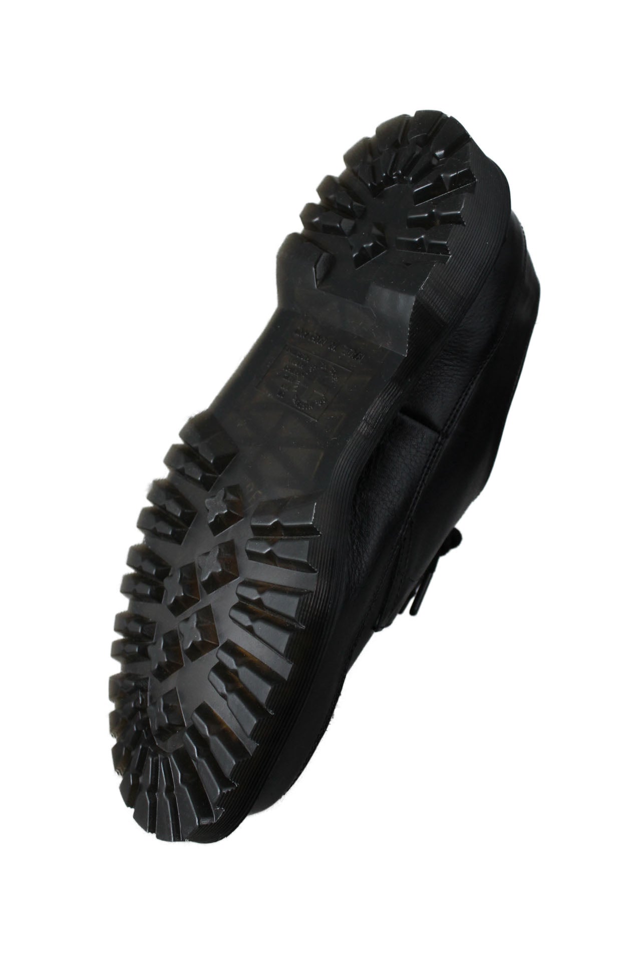 underside view with tread of soles.