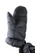 outdoor research coldfront down mittens. features polyester ripstop material, 650-fill down for warmth, tricot lining, silicone palm and thumb enchancement for grip and durability. 