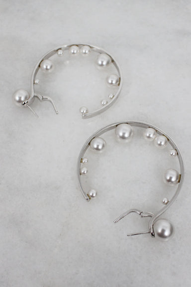 detail photo of earrings.