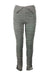 description: vintage the garmart dark gray gathered leggings. features overlay fabric at waist, gathered throughout seam, stretchy fabric, and open slit at rolled bottom hem. 