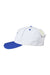 profile view with two tone white/royal colors.