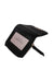 three-quarter back angle kate spade bifold wallet featuring clear id window and l-zip compartment.